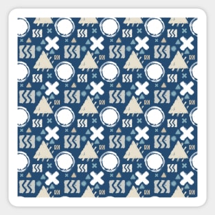 ❆ Winter Geometrix ❆ Vintage Retro Mid Century abstract pattern Sticker